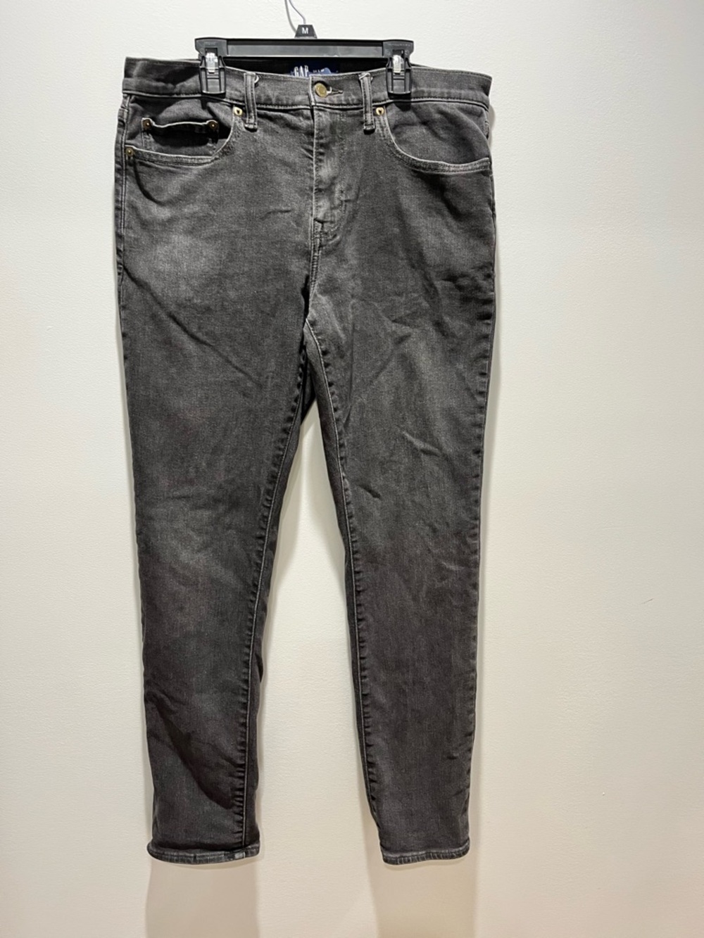 Men's GAP Men's‎ 34x32 Soft Wear Slim Fit Jeans - Faded Black/Gray Wash